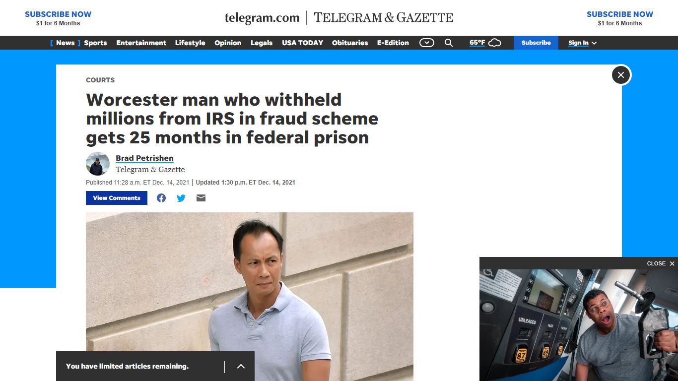 Worcester man who withheld millions from ... - telegram.com